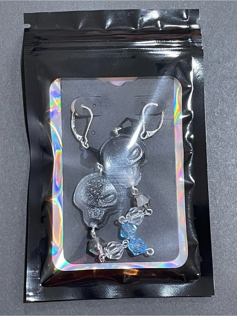 Twisted Wonderland Inspired Groovy Candy Earrings Idia Shroud (Nightmare Suit)